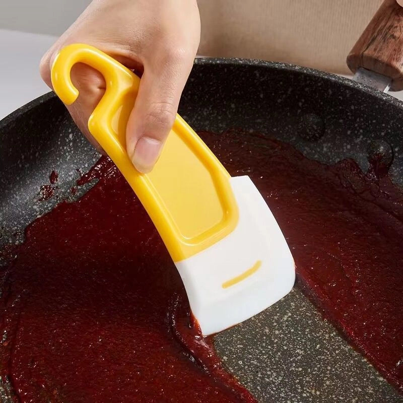 Yellow Scraper Baking Seasoning Kitchen Cleaning Soft Household Grade Soft Head Cleaner Soft Silicone Yiwu