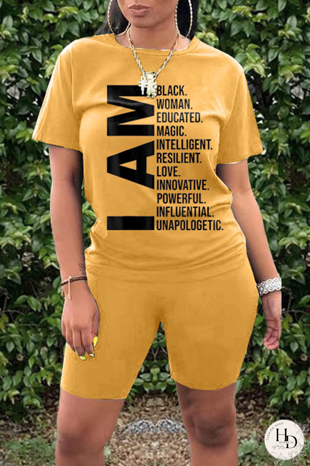 Black Casual Print Split Joint O Neck Short Sleeve Two Pieces