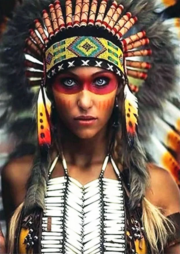 Diamond Painting - Full Round/Square Drill - Indians(30*40 - 50*60cm)