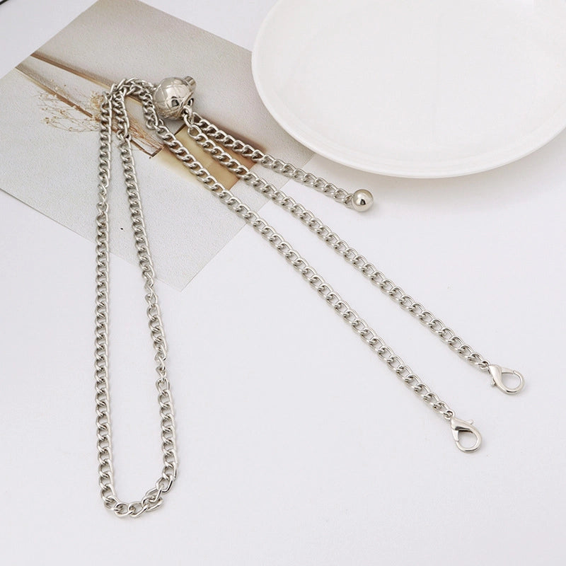 5 Pieces Alloy Solid Color Bag Chain Bag Straps