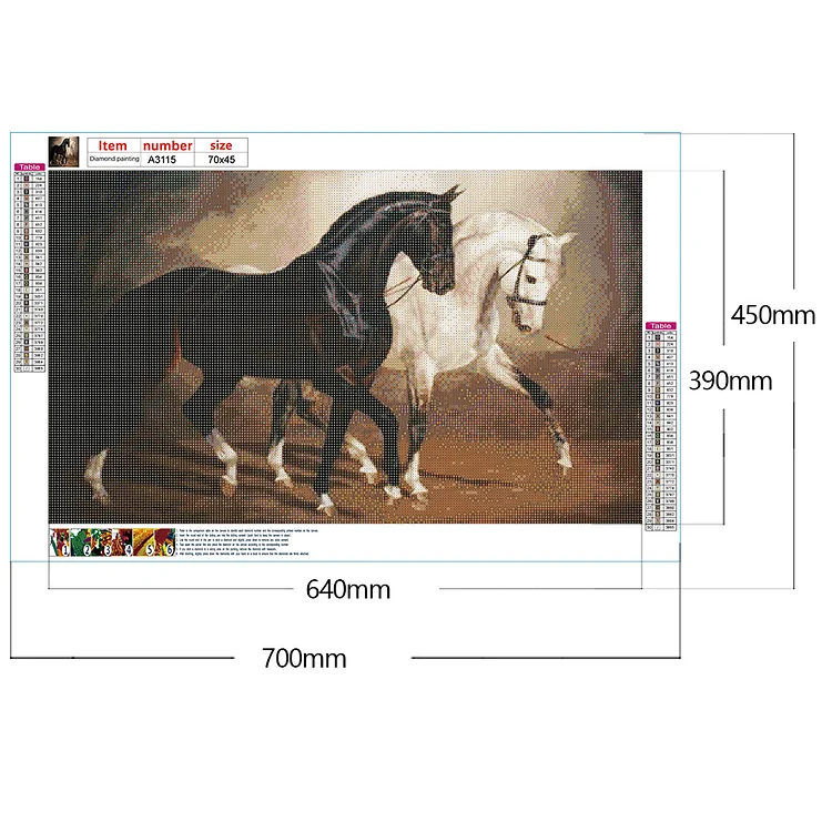Fine Horse - Full Round - Diamond Painting (30*30cm)