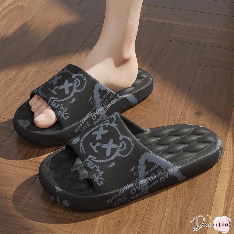Flat Heel Pu Summer Slipper