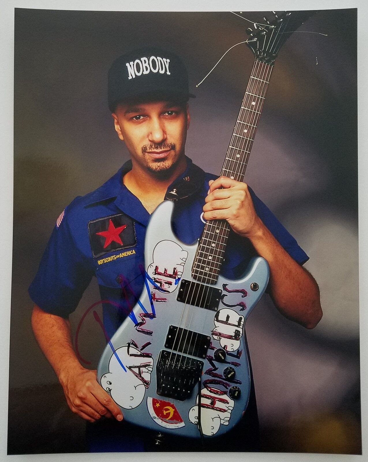 Tom Morello Signed 11x14 Photo Poster painting Prophets Of Rage Against The Machine LEGEND RAD