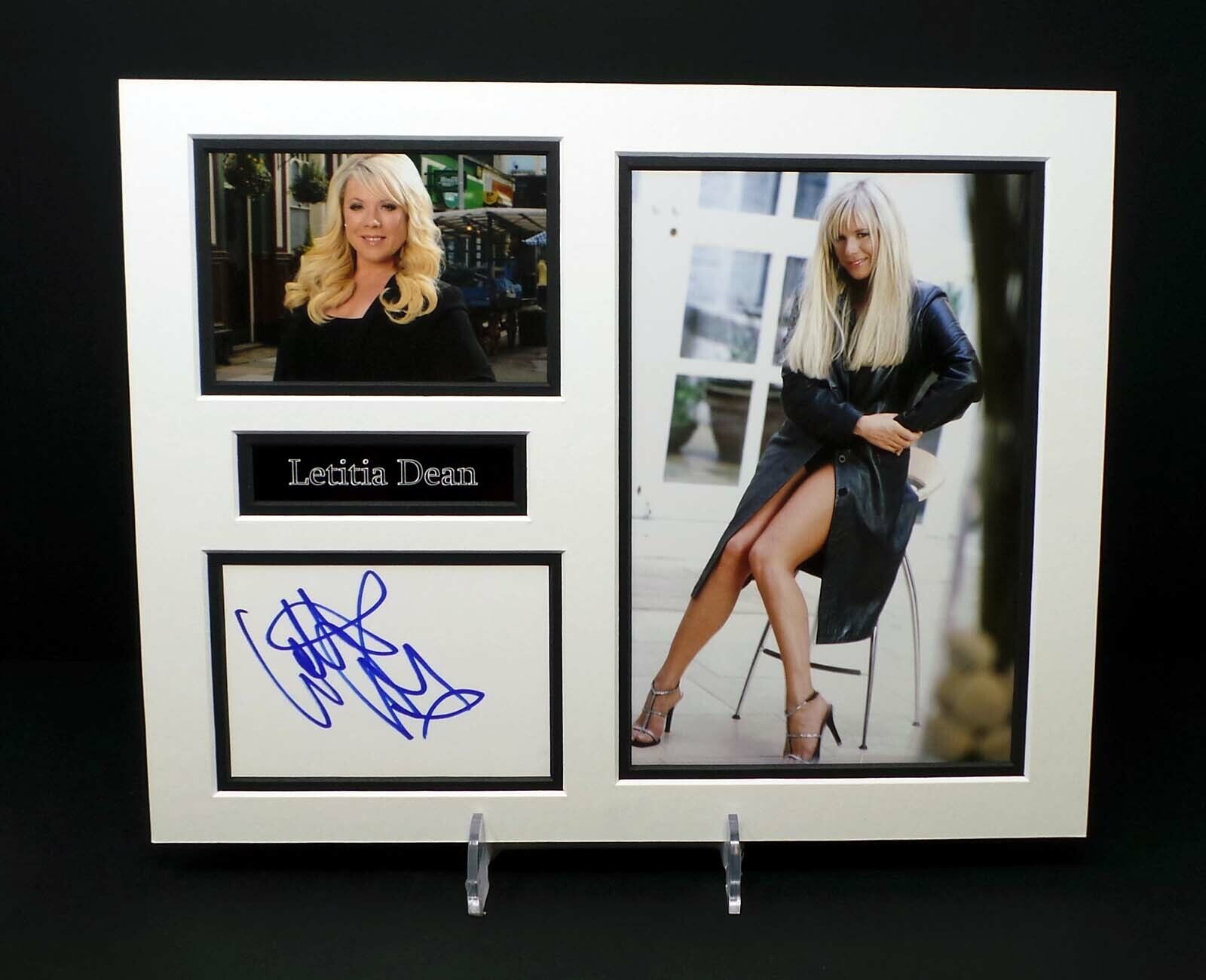 Letitia DEAN Eastenders Actress Signed Mounted Sexy Photo Poster painting Display AFTAL RD COA