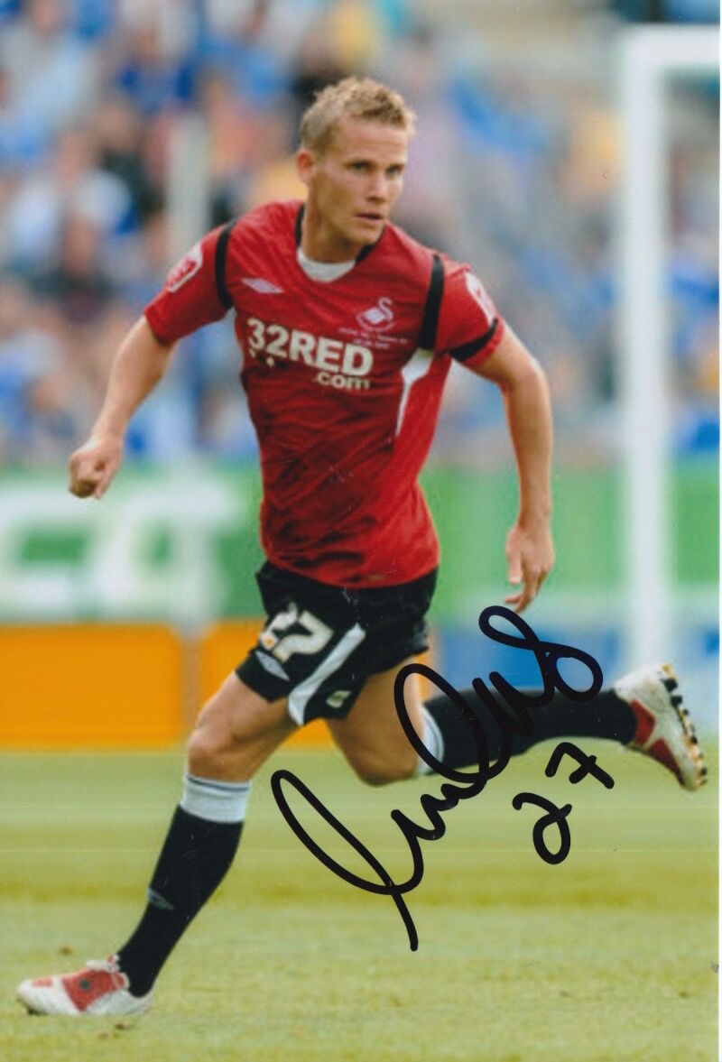 SWANSEA CITY HAND SIGNED MARK GOWER 6X4 Photo Poster painting 14.