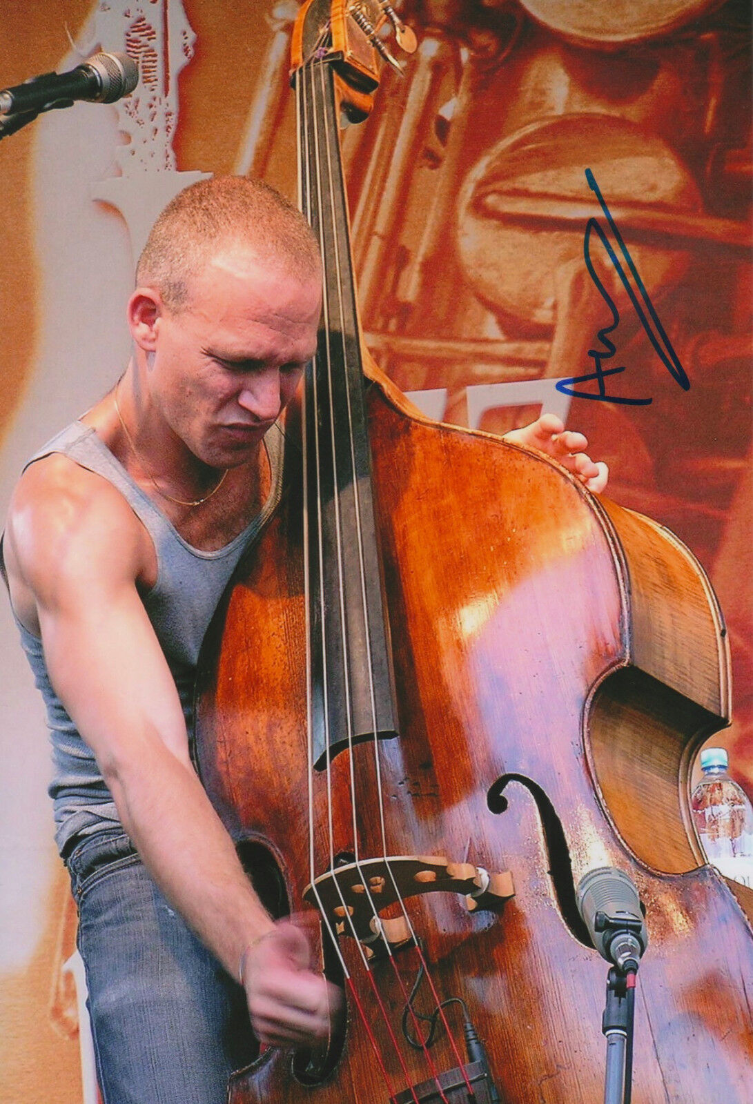 Avishai Cohen signed 8x12 inch Photo Poster painting autograph