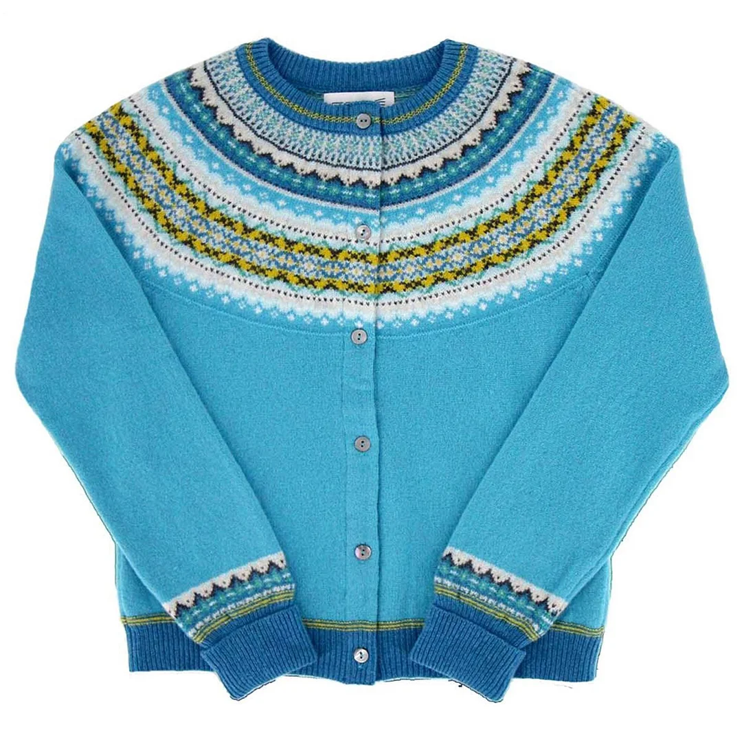 Geometric Knitted Cardigan Sweater