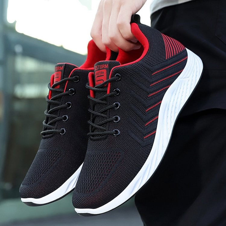 Men's Sneaker Breathable Mesh Casual Sports Shoes Thin Fashion Lace Up