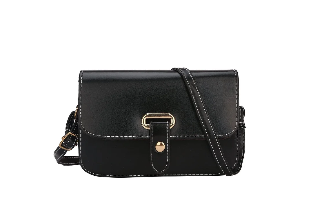 Solid Color Flap Square Crossbody Bags for Women PU Leather Trendy Wide Strap Designer Handbags Ladies Luxury Small Shoulder Bag