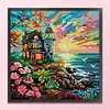 Lighthouse By Sea-11CT Stamped Cross Stitch 55*55cm/21.65*21.65in tapestrymarket