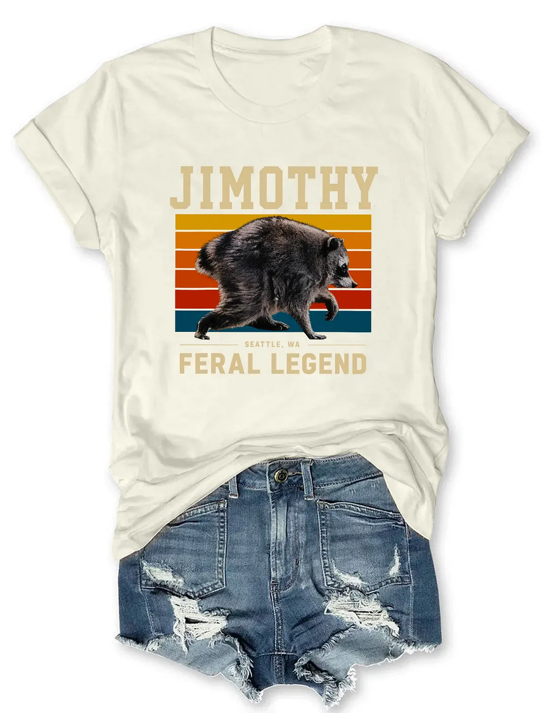 Jimothy Feral Legend Raccoon T-shirt