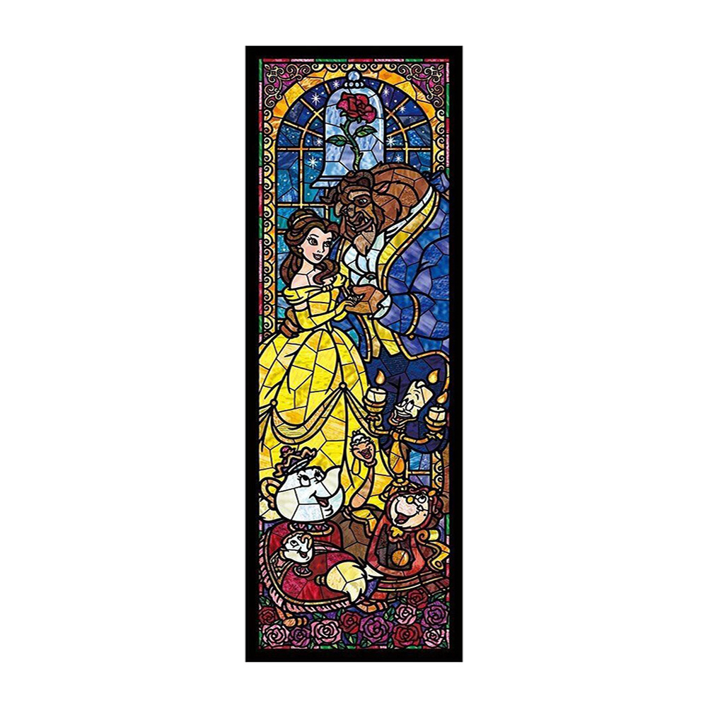 Dance Beauty and the Beast 60x20cm(canvas) full round drill diamond painting