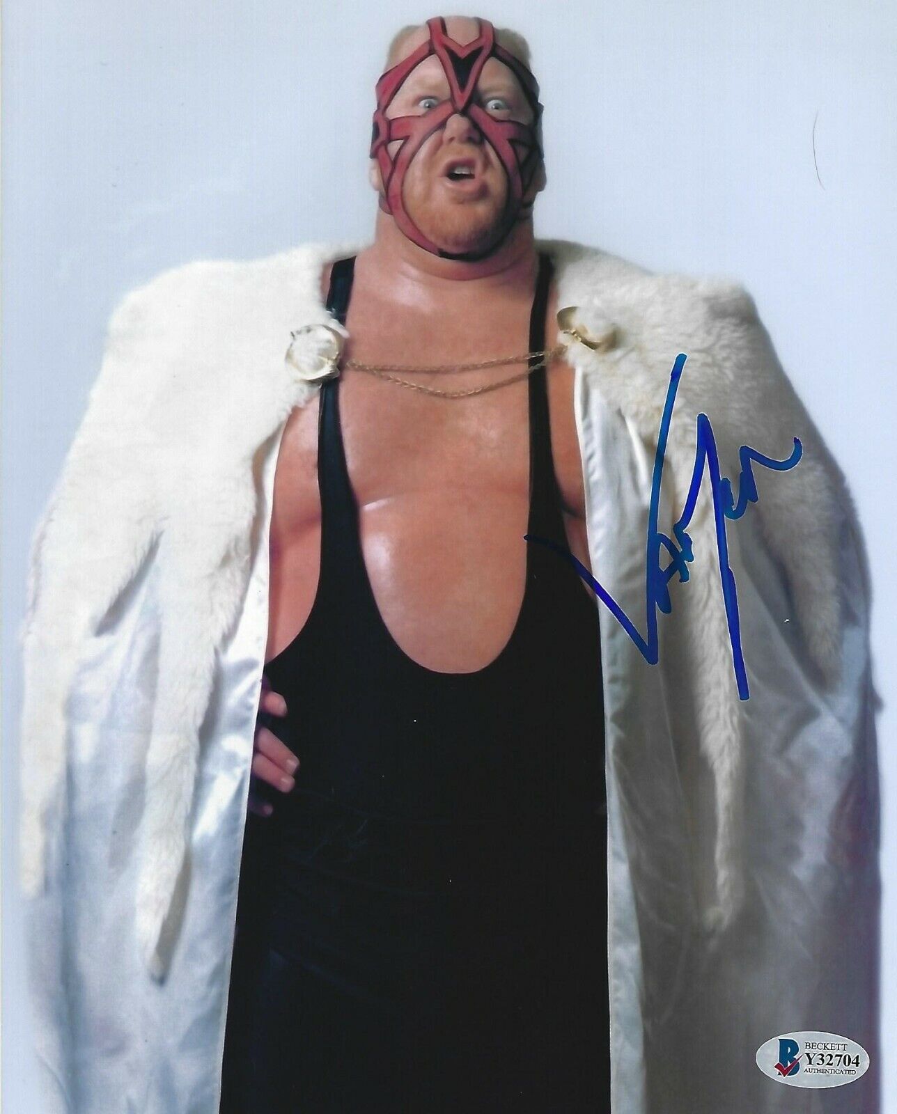 Big Van Vader Signed 8x10 Photo Poster painting BAS COA WWE New Japan Pro Wrestling Autograph 2