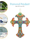 Pendentif acrylique croix diamant bricolage
