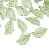50PCS Cute Green Leaves Acrylic DIY Jewelry Accessories