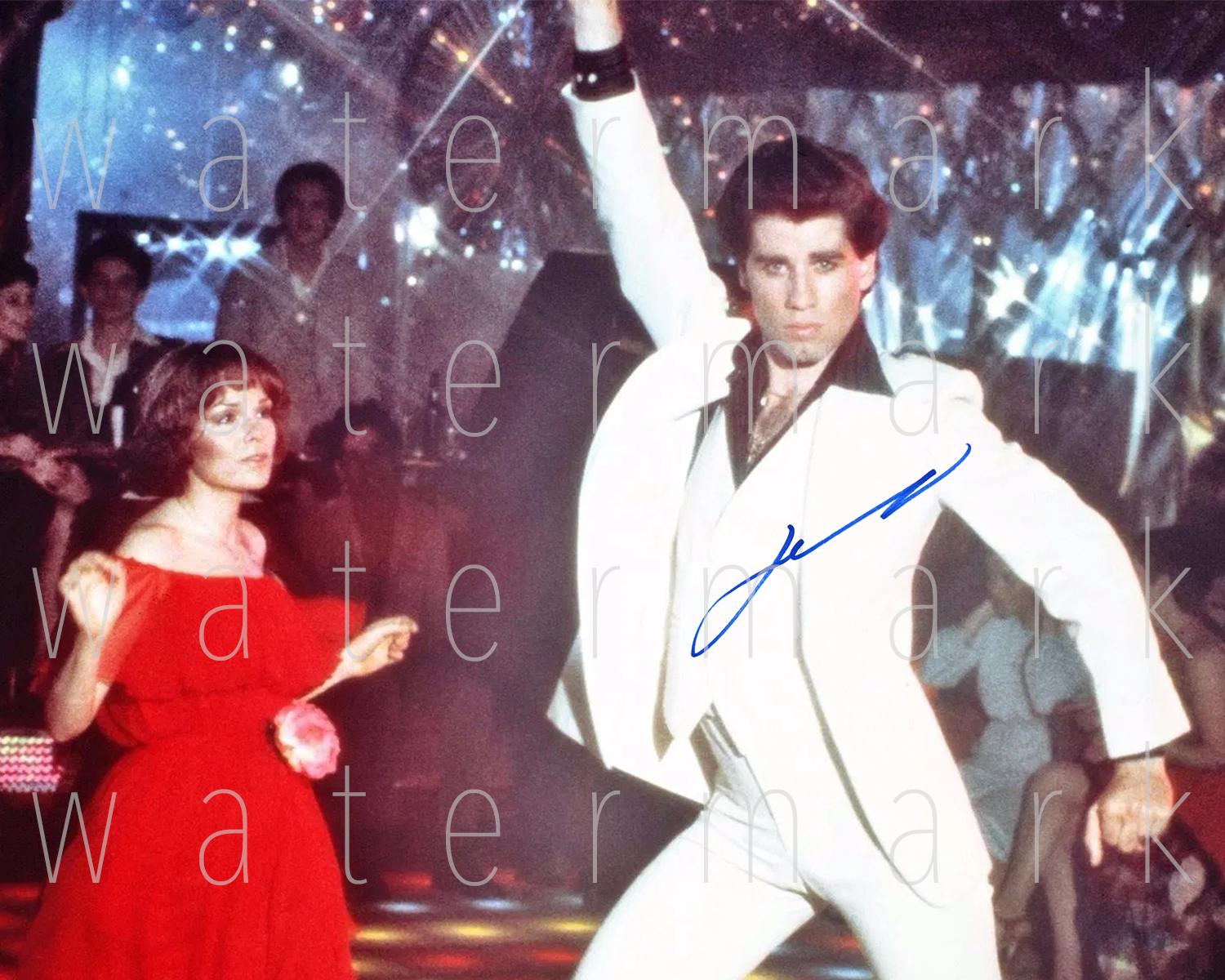 Saturday Night Fever Travolta signed 8X10 print Photo Poster painting poster pic autograph RP