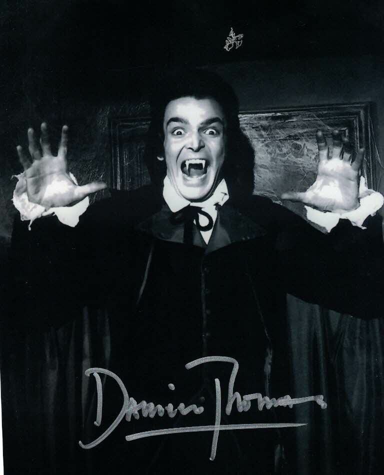 DAMIEN THOMAS - Twins of Evil hand signed 10 x 8 Photo Poster painting