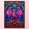 uk.everydayedeals (Limited Stock)Cross Stitch - 14ct Stamped - Peinture en verre-pt&eacute;rosaure (40*55cm)