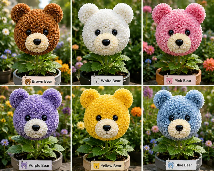 🧸 Rare Bear Flower Bulbs - Grow Adorable Bear-Shaped Blooms Right in Your Garden
