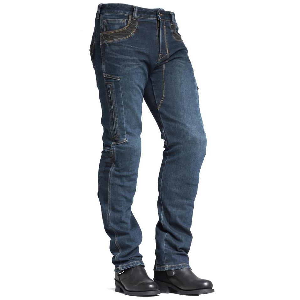 Men's outdoor casual stretch washed jeans / [viawink] /