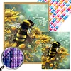 Biene Diamant Kunst Kits f&uuml;r Geschenk Zuhause Wand Dekor Diamant Punkte Edelstein Kunst 13,78 x 17,72 Zoll