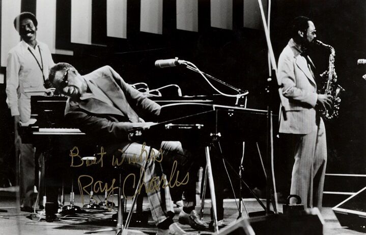 RAY CHARLES Signed Photo Poster paintinggraph - Singer / Musician - Jazz Soul Blues - preprint