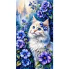 (40*70cm)DIY Full Round Drill Diamond Painting-Cat