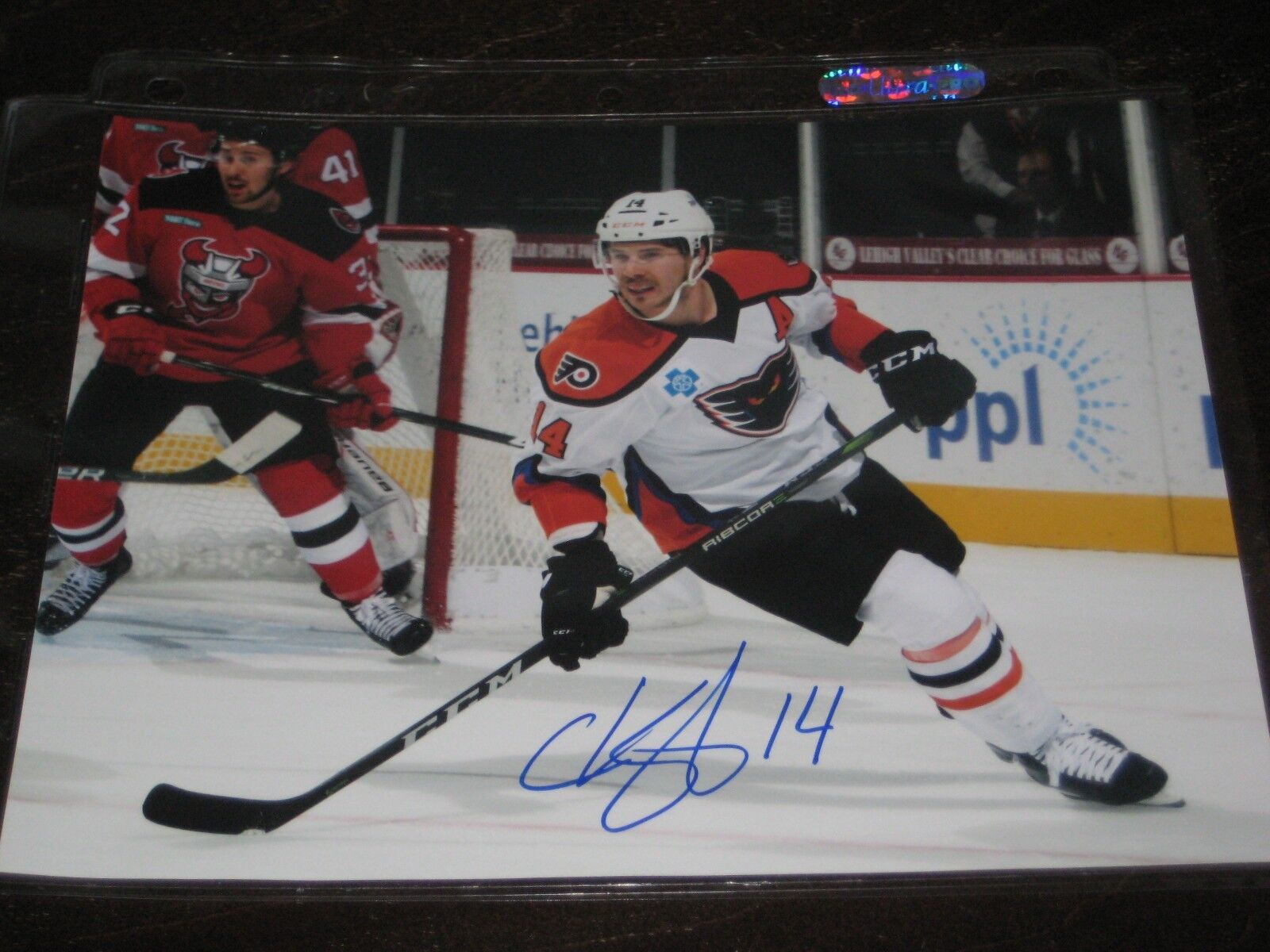 CORBAN KNIGHT autographed LEHIGH VLLEY PHANTOMS 8X10 Photo Poster painting