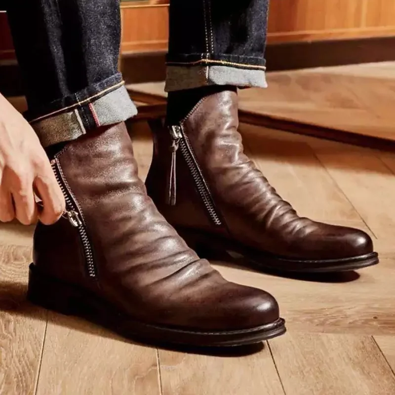 Vintage Leather Men's Boots