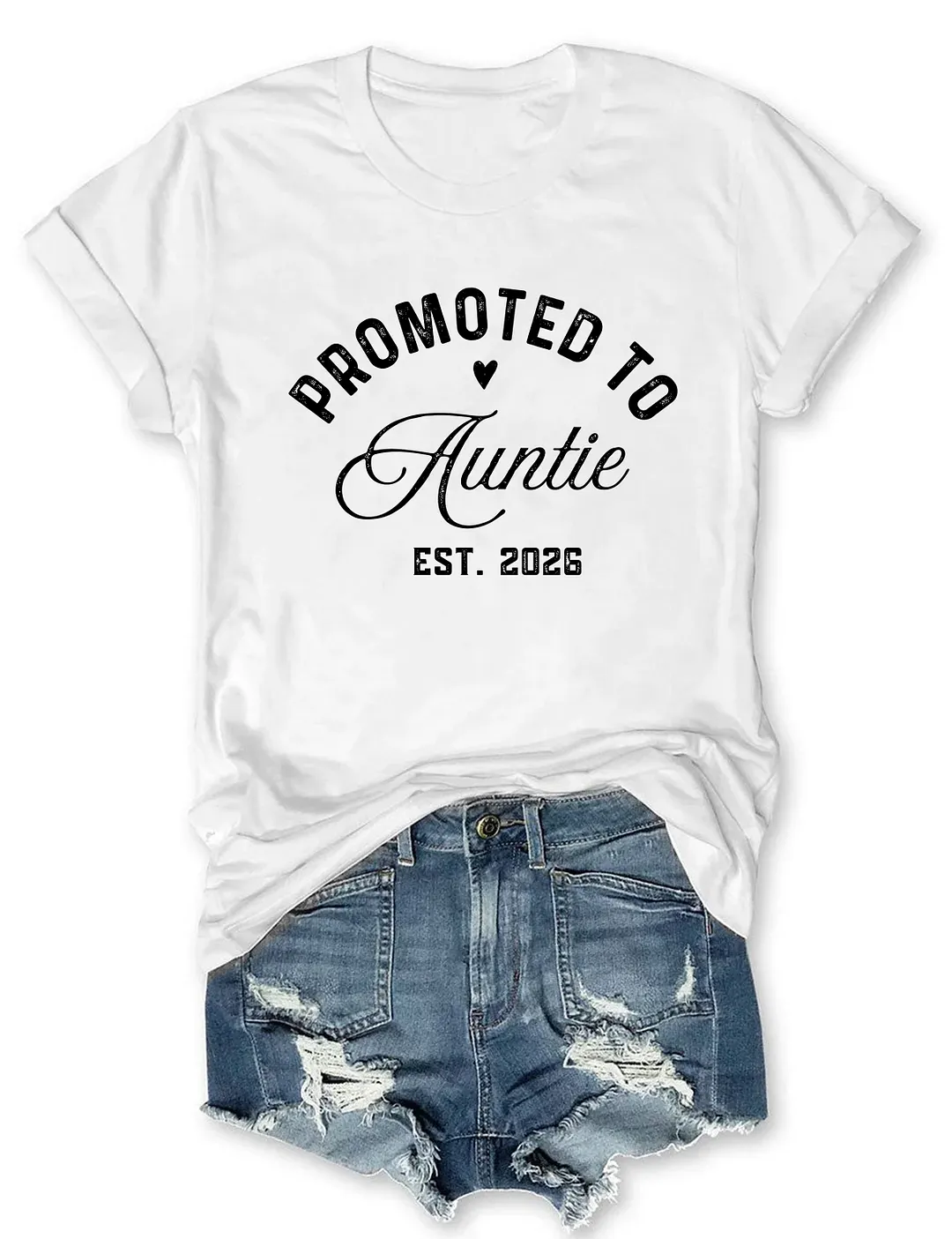 Promoted To Auntie T-shirt