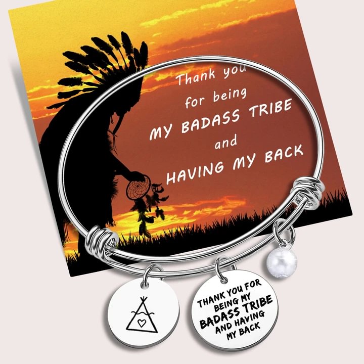 Thank You For Being My Badass Tribe And Having My Back Bracelet