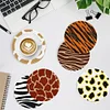 8pcs Animal Texture DIY Diamond Painting Wooden Coasters