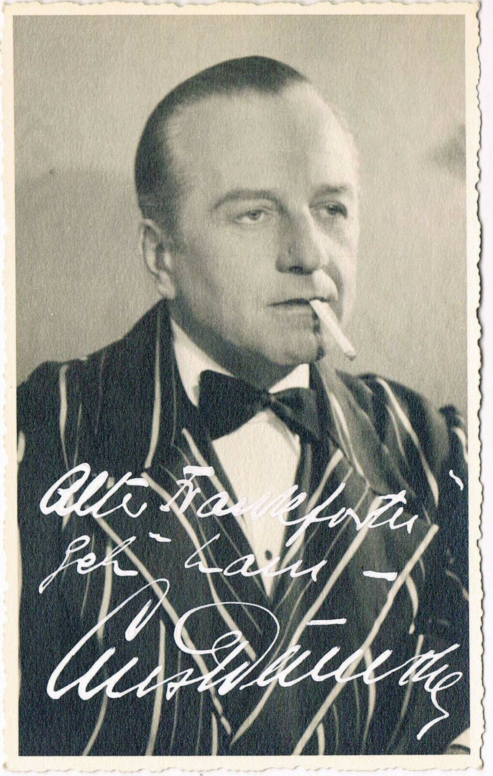 Ernst Dumcke 1887-1940 autograph signed postcard Photo Poster painting 3.5x5.5