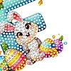 (US Only)PET Double Sided Special Shaped Easter Alphabet DIY Diamond Painting Keychain