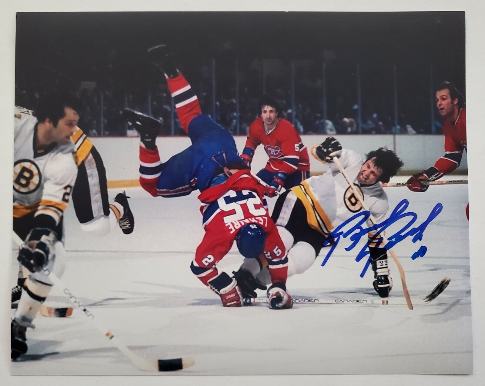 Brad Park Signed 8x10 Photo Poster painting NHL Boston Bruins NY Rangers Legend Autograph RAD