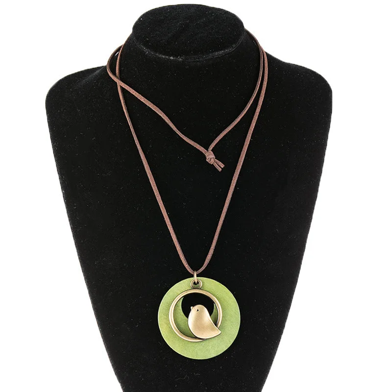 Bohemia Bird Sweater Chain Necklace