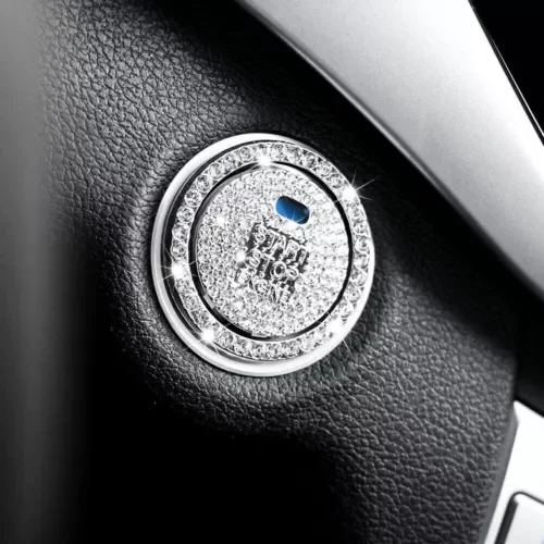 Dronehint Car Interior Accessories Button Start Switch Parts Diamond Ring Bling Cap Cover (For: Acura) Parts