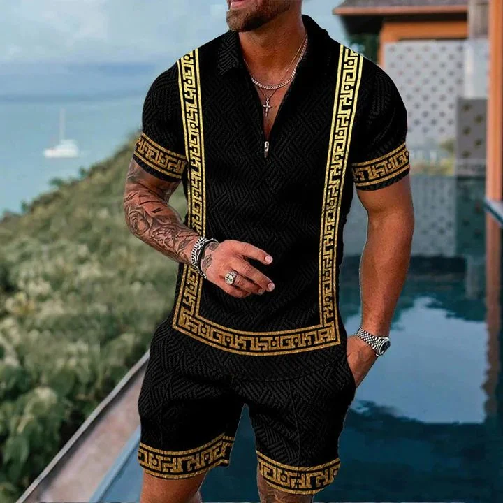 【BUY 2 GET FREE SHIPPING】Noble luxury color contrast leisure suit