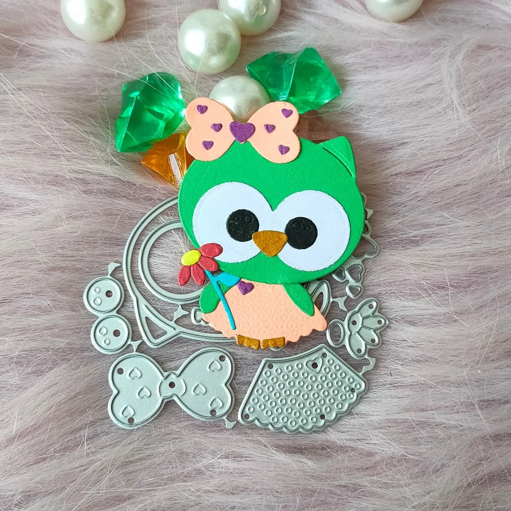 New Owl metal cutting die mould scrapbook decoration embossed photo album decoration card making DIY handicrafts