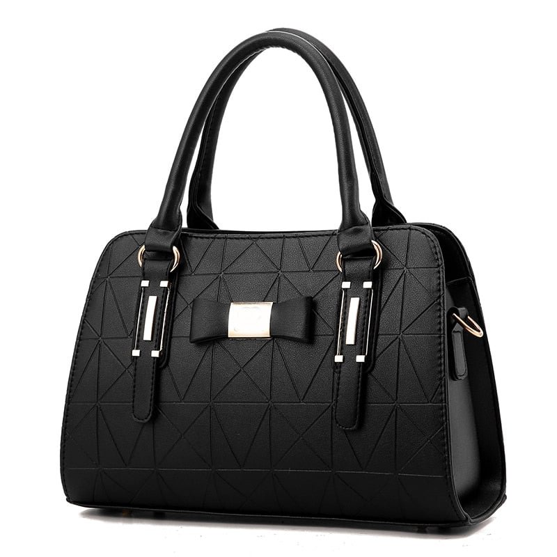 Fashion Handbag 2020 New Women Leather Bag Large Capacity Shoulder Bags Casual Tote Simple Top-handle Hand Bags Deer Decor
