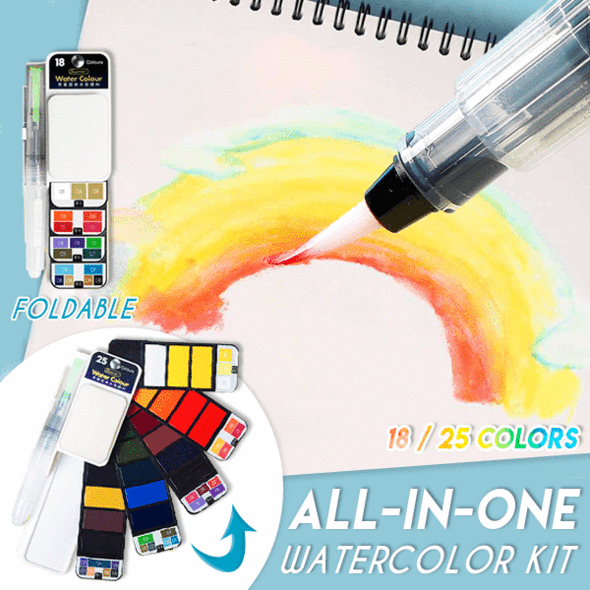 All-In-One Portable Watercolor Kit