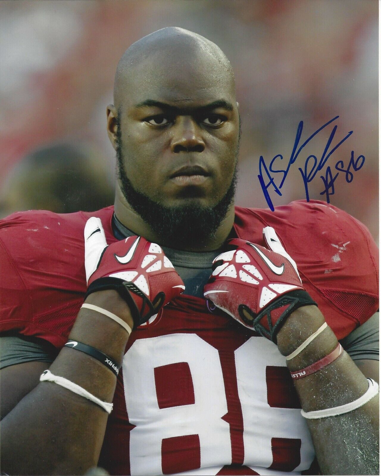 A'Shawn Robinson Autographed 8x10 Alabama Detroit LionsB262