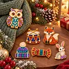6PCS DIY Christmas Pearl Diamond Painting Brooch Kit for Adults, Wearable Pins