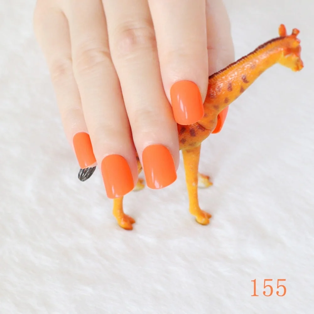 Pure Light Pink Artificial Nails Candy Short Full Cover Tips Easy DIY Acrylic False Nail Manicure Accessories Salon Product F28-Nail Inspo