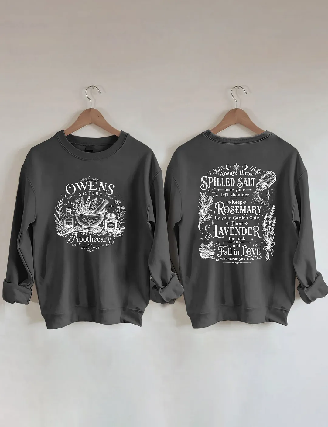 Magic Practical Owens Sisters Apothecary Sweatshirt