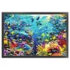 >SALE<Full Embroidery Eco-cotton Thread 11CT Print Undersea World Cross Stitch90x60cm