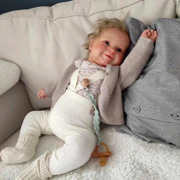  20" Reborn Toddler Realistic Baby Doll Girl Satlera with Blonde Hair Special Gifts For Chirdren - Reborndollsshop®-Reborndollsshop®