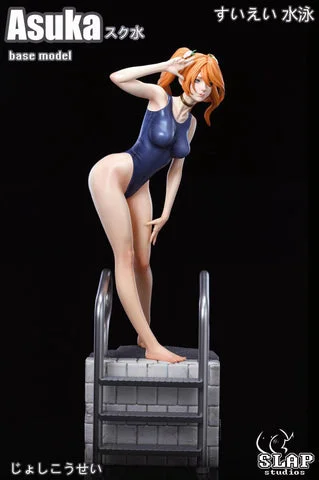 【Pre-order】1/4 Scale School Swimsuit Ver. Asuka Langley Soryu - (EVA) Neon Genesis EVAngelion Resin Statue - Slap Studio
