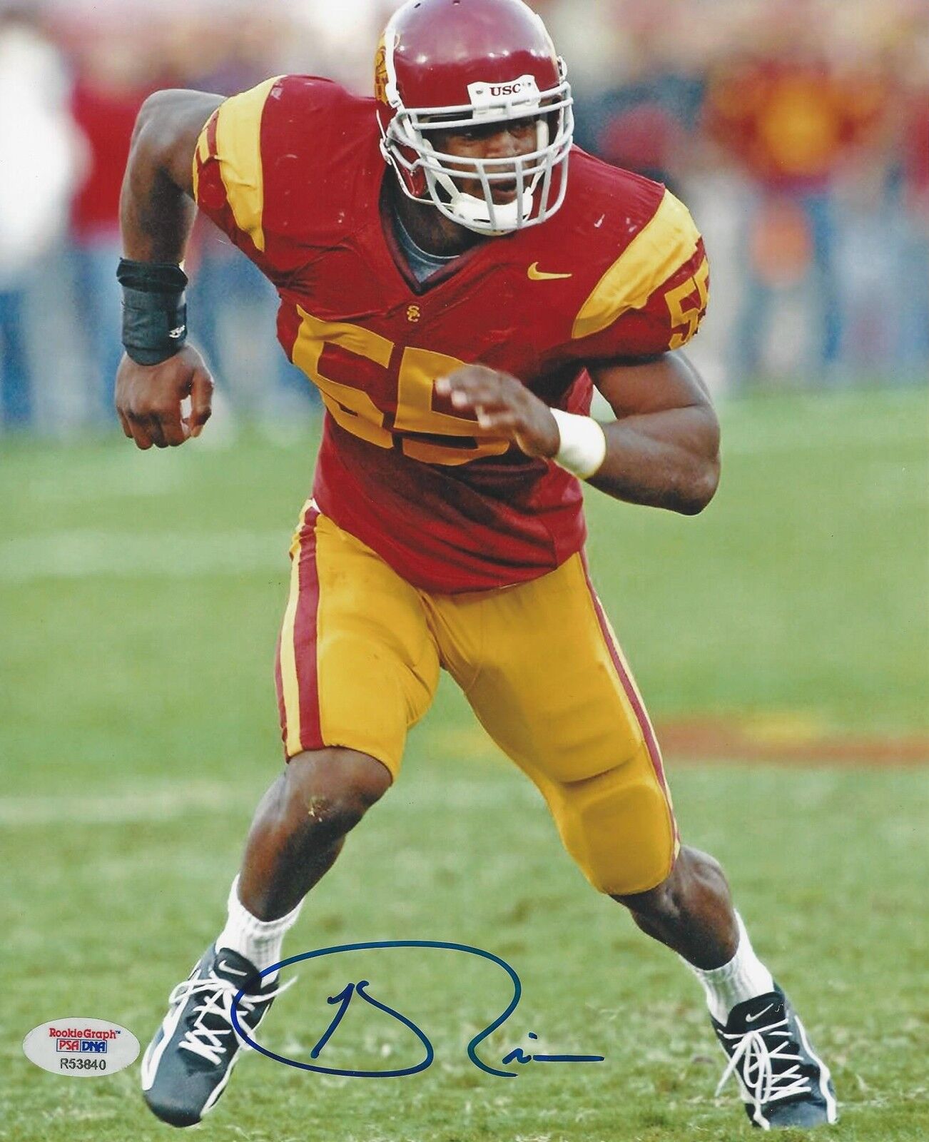 Keith Rivers Signed USC Trojans 8x10 Photo Poster painting PSA/DNA # R53840