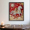 Diamond Painting-DIY Special Shaped Drill Pearl Painting Horse(35x45cm)